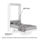 Ver imagem 2 de Cama de Solteiro Articulada com 2 Nichos - Branco