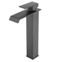 Ver imagem 1 de Torneira Banheiro Cinza Cascata Alta Misturador Monocomando
