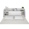 Cabeceira Casal para Box 1,38 Branco Branco-Preto Elisa Framar - 3