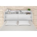 Ver mais imagens de Cabeceira Casal para Box 1,38 Branco Branco-Preto Elisa Framar