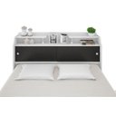 Ver imagem 6 de Cabeceira Casal para Box 1,38 Branco Branco-Preto Elisa Framar