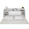 Cabeceira Casal para Box 1,38 Branco Branco-Preto Elisa Framar - 1