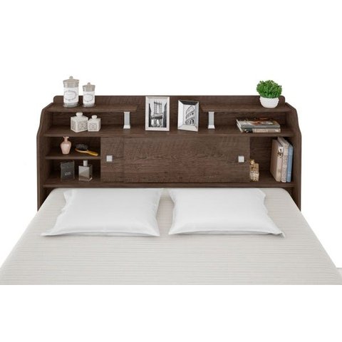 Cabeceira para box casal Queen 1,58 Chocolate Elisa Framar