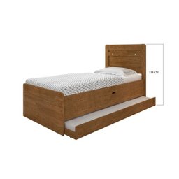 Cama Bau Solteiro Larissa Malbec com Cama Auxiliar Dani Framar - 3