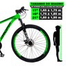 Bicicleta Aro 29 DROPP Aluminum Color 21V Freio a Disco e Suspensão Quadro/17 - 4