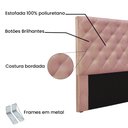 Ver imagem 3 de Cabeceira Cama Box Solteiro 90 Cm Tania Veludo Rosa S04 - D'Rossi