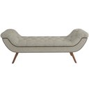 Ver imagem 5 de Kit Cabeceira Cama Box Casal 140 Cm Madrid com Puff Recamier Santorini P05 Bouclê Creme - Lyam