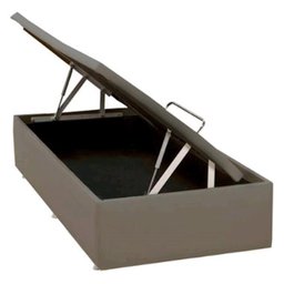 Base Baú Ortobom Physical Corino Solteiro Bege 88x188x39 - 1