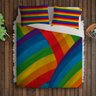 Jogo Cama Casal - Arco Íris - Bandeira - Orgulho LGBT - 1