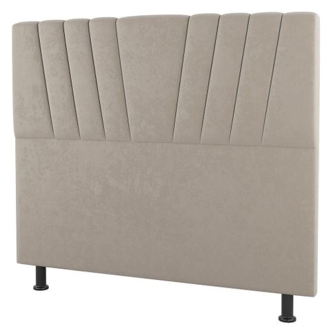 Cabeceira Cama Box Solteiro Dublin 100cm Linho Bege - Abmaza