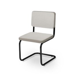 Kit 2 Cadeiras California Black Duncan/Off White-396 - 1