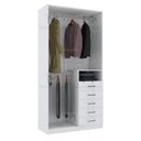 Ver imagem 4 de MÓDULO CLOSET 200X45X100 C/ 5 GAVETAS E CABIDEIRO DUPLO M367.B MUNDI MOVEIS