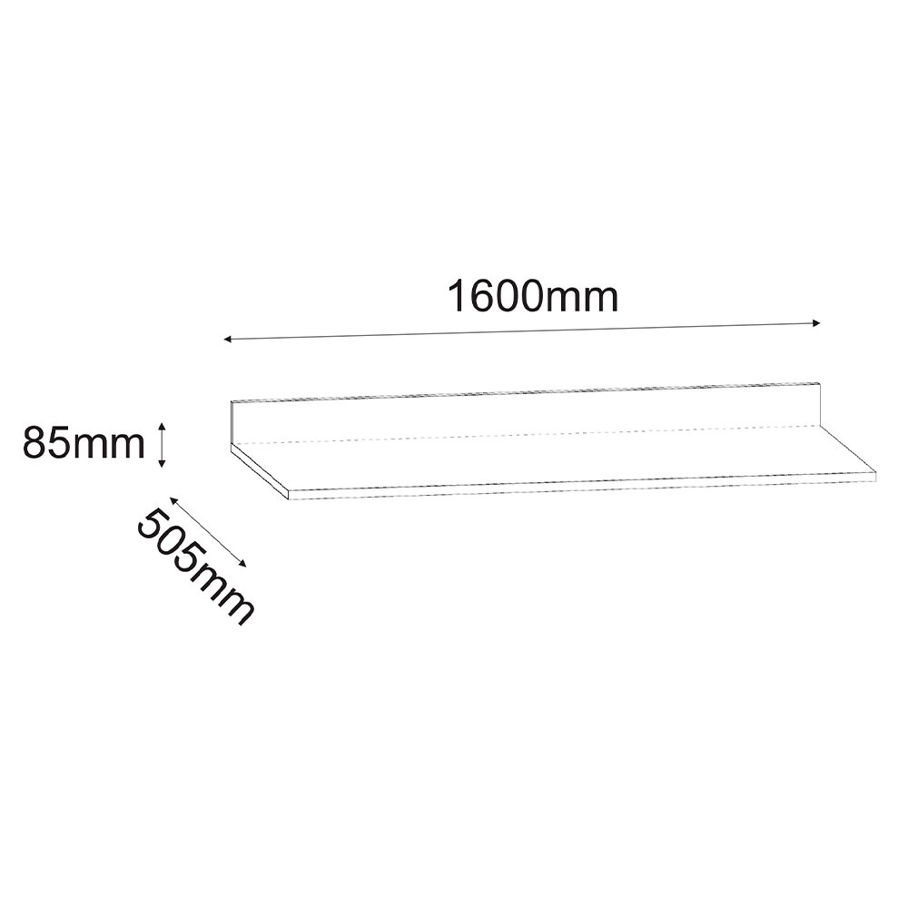 Balcão Cozinha Branco 160cm C/ Tampo - Vallisa Decor - 5