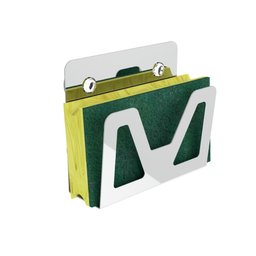 Porta Esponja De Pia Inox Com Adesivo Suporte Bucha ELG - 8