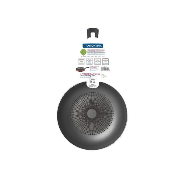 Frigideira Funda Tramontina 28 cm 3,3 Litros Starflon Antiaderente