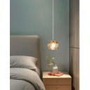 Ver imagem 3 de Lustre Globo Vidro Pendente Cristal Globinho Led Luminária Moderna