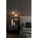 Ver imagem 2 de Lustre Globo Vidro Pendente Cristal Globinho Led Luminária Moderna