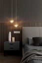 Ver imagem 2 de Lustre Globo Vidro Pendente Cristal Globinho Led Luminária Moderna