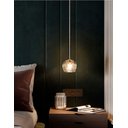 Ver imagem 5 de Lustre Globo Vidro Pendente Cristal Globinho Led Luminária Moderna