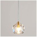 Ver imagem 1 de Lustre Globo Vidro Pendente Cristal Globinho Led Luminária Moderna