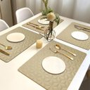 Ver imagem 1 de 10 Jogo Americano Geo Alto Padrão Impermeável Bg Pvc