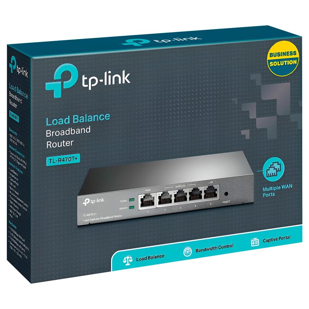 Roteador Tp-link Load Balance Broadband - Tl-r470t+ - 3