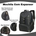 Ver imagem 4 de Mochila Motoqueiro Moto Expansor Resistente Capacete Grande:preto