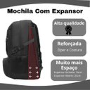 Ver imagem 7 de Mochila Motoqueiro Moto Expansor Resistente Capacete Grande:preto