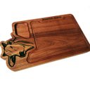 Ver imagem 1 de Tábua de corte tradicional para churrasco Madeira Muiracatiara Boi com recorte