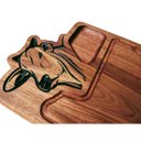 Ver imagem 2 de Tábua de corte tradicional para churrasco Madeira Muiracatiara Boi com recorte