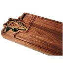 Ver imagem 3 de Tábua de corte tradicional para churrasco Madeira Muiracatiara Boi com recorte