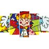 Romero Brito Quadro Mosaico 5 Peças 1,20x0,70cm Rb 03 - 2