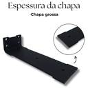 Ver imagem 6 de Kit 4 Suportes para Prateleira 20cm Formato Largo Cantoneira Aço Reforçado Mão Francesa Preto