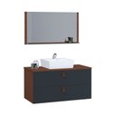 Ver imagem 2 de Conjunto Gabinete de Banheiro Berlim 80 Cm