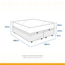 Ver imagem 3 de Cama Box Baú com Colchão de Molas Ensacadas Ortobom Airtech Queen 158cm