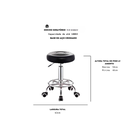 Ver imagem 2 de Banqueta Mocho Consultório com Aro Cromado