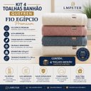 Ver imagem 2 de Kit 4 Toalhas Fio Egípcio Banhão Gigante Premium 470g