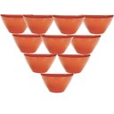 Ver imagem 1 de 10 Vaso Meia Lua Rattan Jardim Horta Vertical 1 L Ceramica