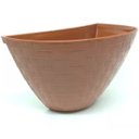 Ver imagem 6 de 10 Vaso Meia Lua Rattan Jardim Horta Vertical 1 L Ceramica