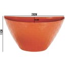 Ver imagem 2 de 10 Vaso Meia Lua Rattan Jardim Horta Vertical 1 L Ceramica
