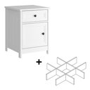 Ver imagem 1 de Mesa de Cabeceira Ditália 1Gv 1Pt com divisor DM-114 Branco