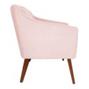 Ver imagem 2 de Poltrona Gabriela Linho Rosa Bebe - Dominic Decor