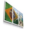 Kit 3 Quadro Decorativo Rio Janeiro Cristo Redentor Brasil - 1