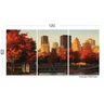 Quadro Decorativo Wall Frame Cidade Montreal Canadá 3 Peças - 1