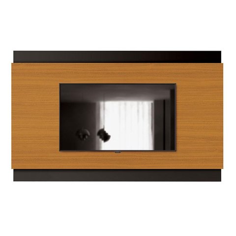 Painel Legacy 160cm - Edn Móveis - Cedro Natural /preto