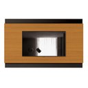 Ver imagem 1 de Painel Legacy 160cm - Edn Móveis - Cedro Natural /preto