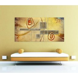 Quadro Decorativo 122x60 Sala Quarto Arte Abstrata - 5