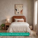 Ver imagem 7 de Cabeceira Painel Suspenso Solteiro 100 cm Alana Organica Corino Avela Camel Artte
