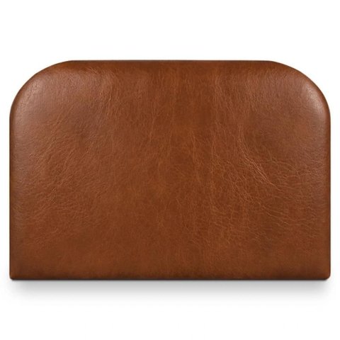 Cabeceira Painel Suspenso Solteiro 100 cm Alana Organica Corino Avela Camel Artte