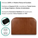 Ver imagem 5 de Cabeceira Painel Suspenso Solteiro 100 cm Alana Organica Corino Avela Camel Artte
